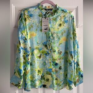 Zara Multicolor Floral Blouse